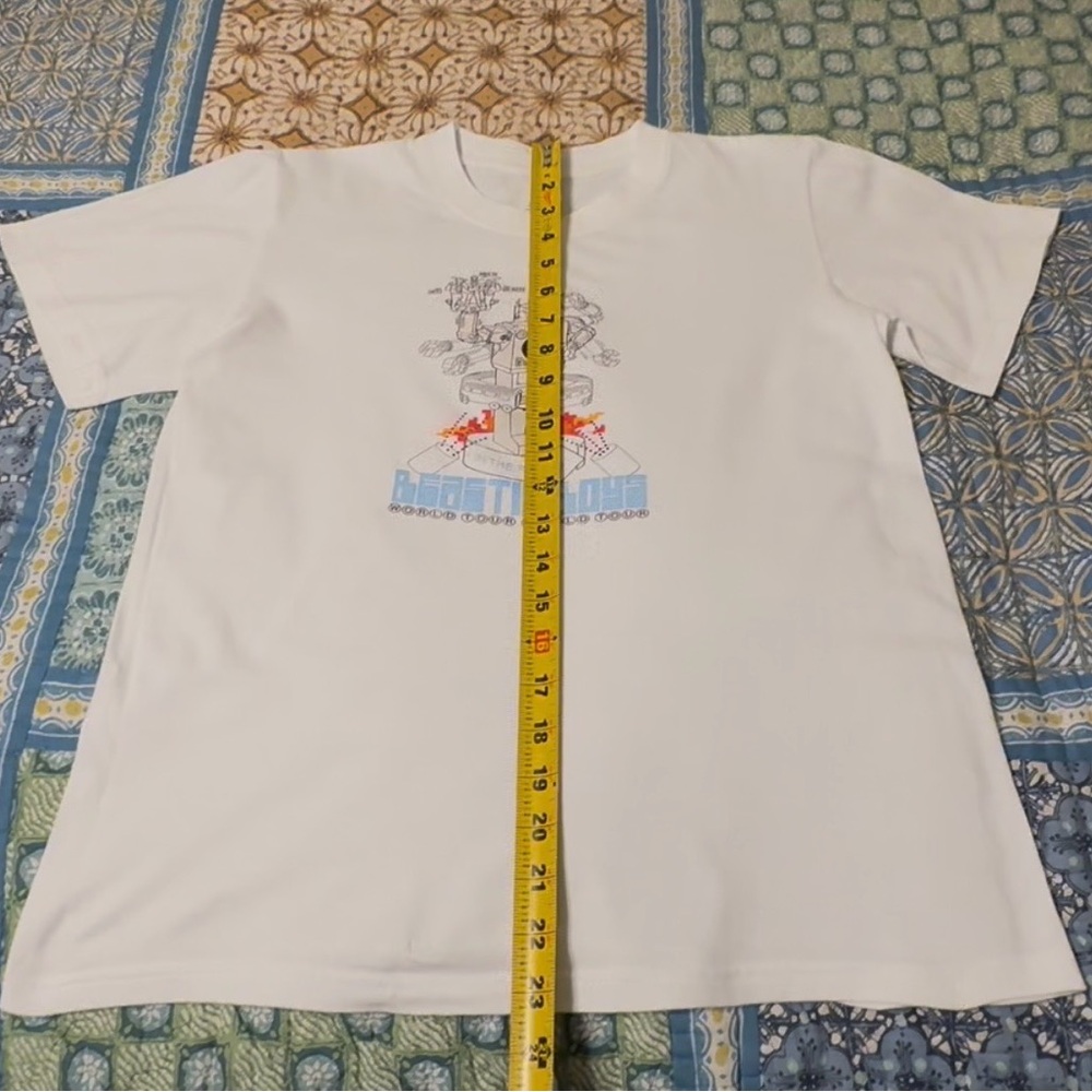 Vintage Beastie Boys concert tshirt, sm, white w/ front graphics, gently used - Picture 4 of 5